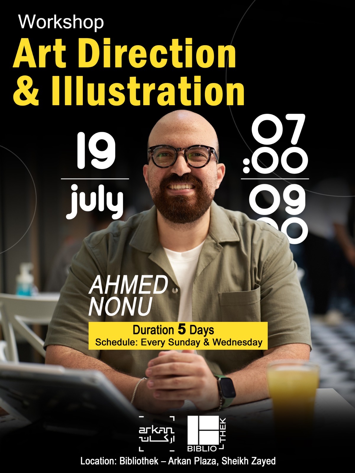 Ahmed Nonu, workshop host and creative director